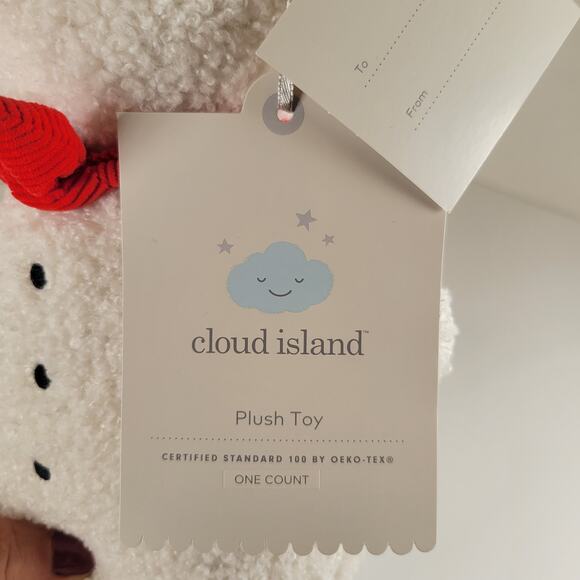Cloud Island Plush Snowman 10" White Red Scarf Hat Holiday Stuffed Toy Stuffy - Picture 11 of 13